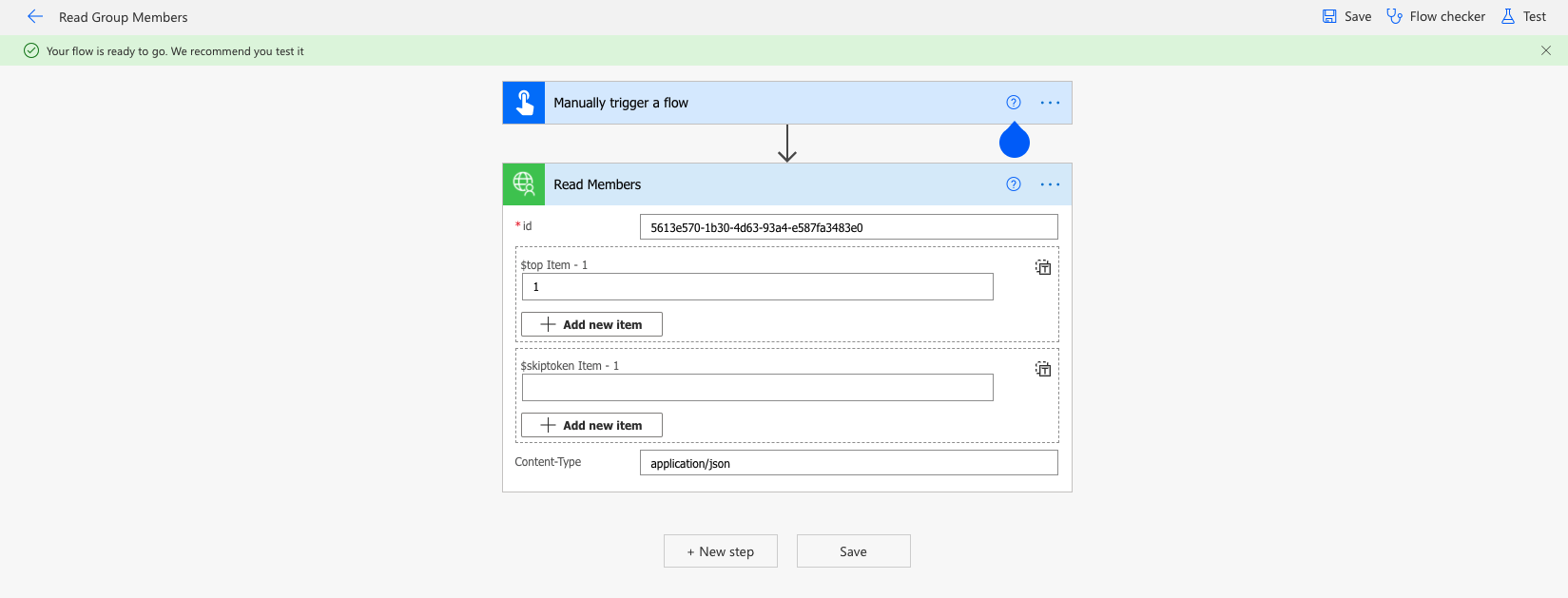 Power Platform - Custom Connector to Query M365 Groups using the Graph API in Pages from Power Automate